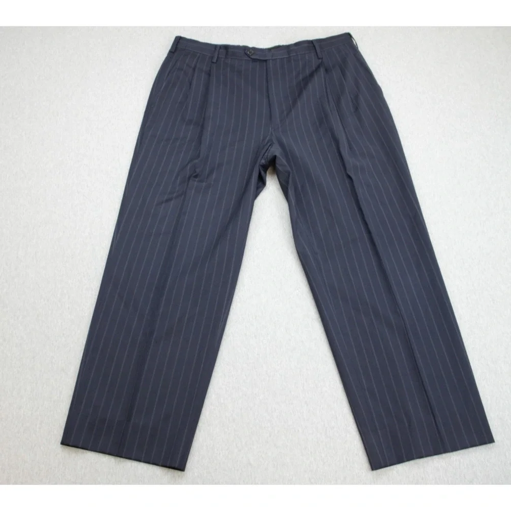 Brooks Brothers Suit Mens 43R / 38W Blue Stripe 1818 Madison x Estrato - 2 Piece